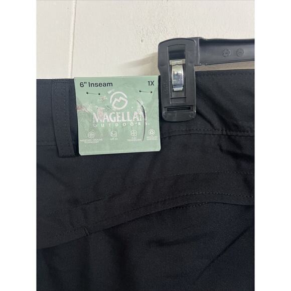 Magellan Fish Gear Falcon Lake Shorts UPF Caviar Black Women's 1X NWT 6" Inseam - Picture 7 of 9